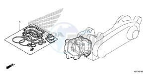 SH125D SH125i UK - (E) drawing GASKET KIT A