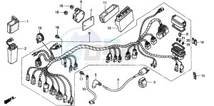 TRX350TM FOURTRAX drawing WIRE HARNESS