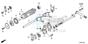 TRX500FM6G TRX680 Europe Direct - (ED) drawing GEARSHIFT FORK