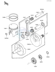 KX 250 F [KX250] (F1) [KX250] drawing CRANKSHAFT_PISTON-- S- -