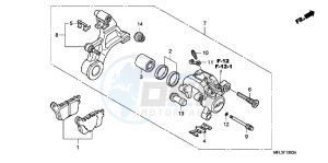 CBR1000RRB drawing REAR BRAKE CALIPER