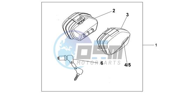 NARROW PANNIER SET