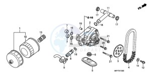 XL700VA9 UK - (E / ABS MKH SPC) drawing OIL FILTER/OIL PUMP