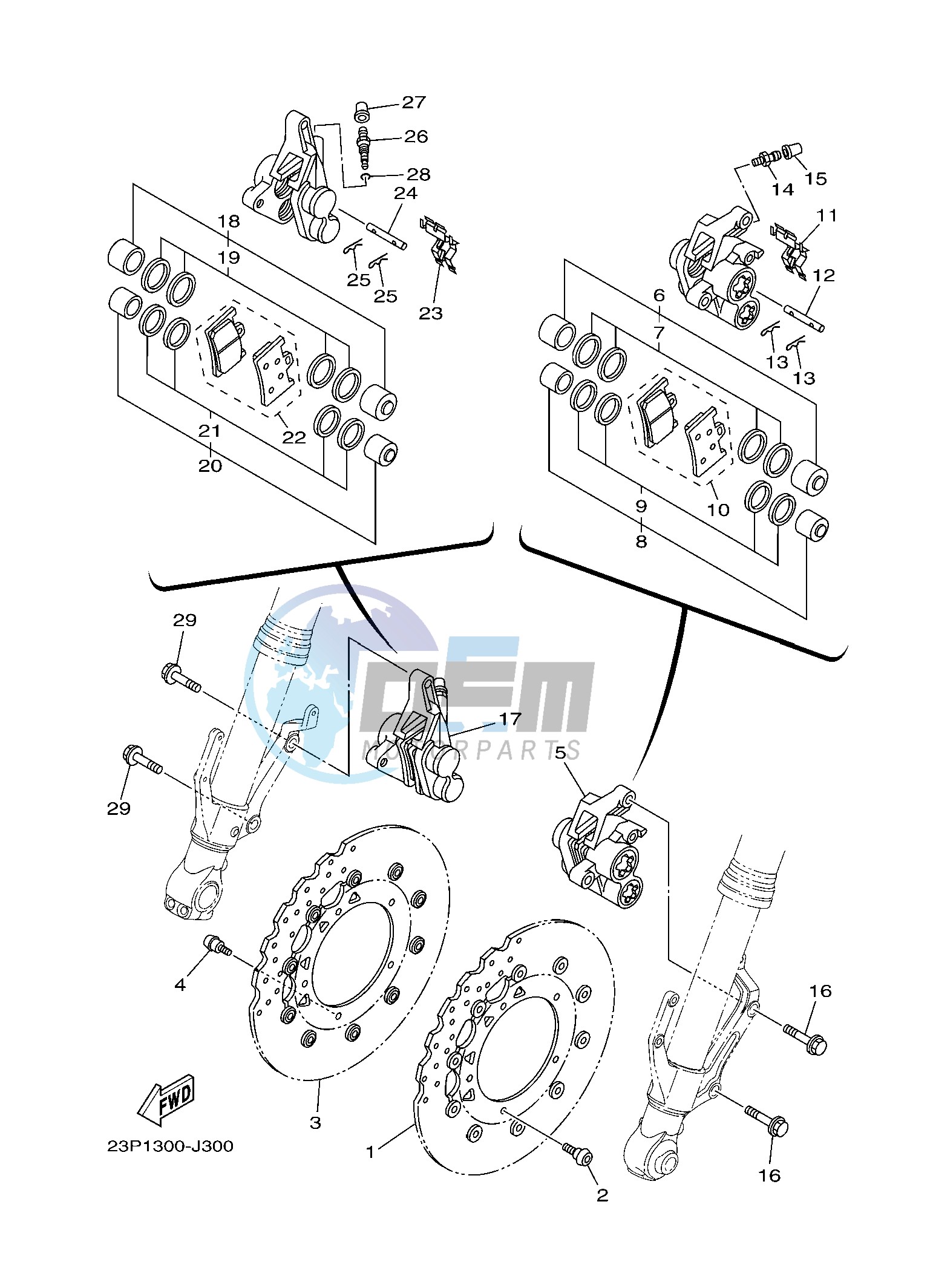 FRONT BRAKE CALIPER