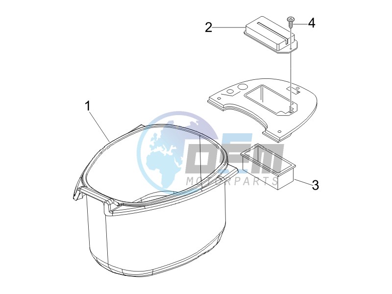 Helmet housing - Undersaddle