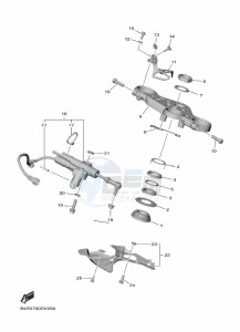 YZF1000D YZF-R1M (B4SJ) drawing STEERING