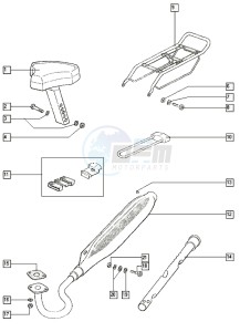 QUADRO_25-45kmh_T-X 50 T-X drawing Seat-exhaust