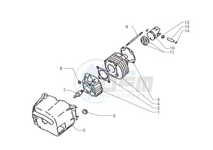 Ark AC 25 Blue-White-Matt Black 50 drawing Cylinder-piston-wrist pin assy.