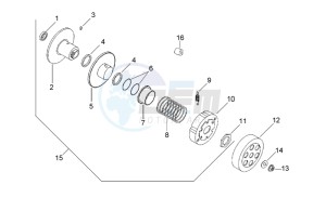 SR 50 Air 1997-2001 drawing Clutch