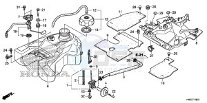 TRX500FAE TRX500FA Europe Direct - (ED) drawing FUEL TANK