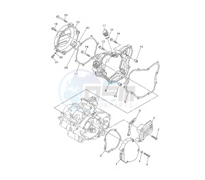 YZ LC 125 drawing CRANKCASE COVER