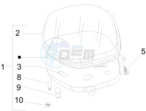 LX 50 2T E2 Touring (30Kmh) drawing Meter combination - Cruscotto