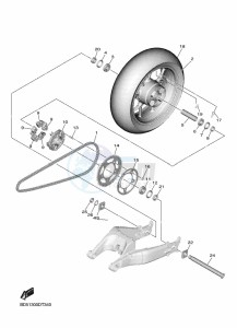 NIKEN GT MXT850D (B5B1) drawing REAR WHEEL