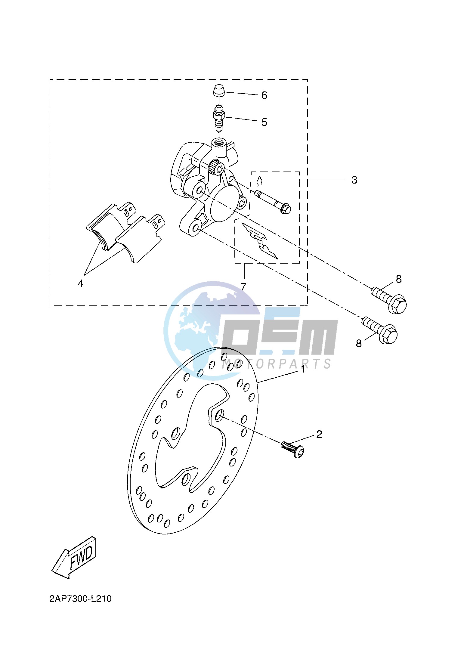 FRONT BRAKE CALIPER