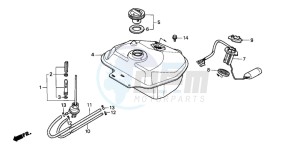 SA50S drawing FUEL TANK