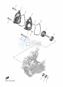 YZ450F (BHR6) drawing WATER PUMP