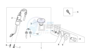 V7 Special - Stone 750 drawing Lock hardware kit