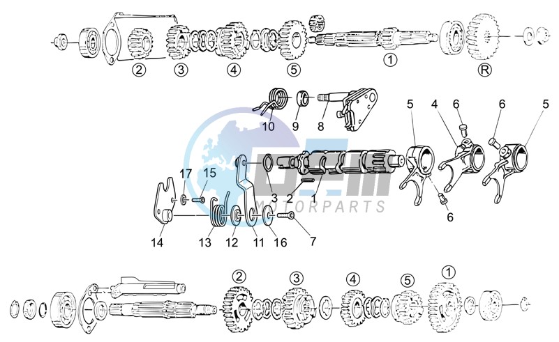 Gear box selector