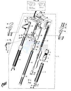 F4 [SIDEWINDER] 250 [SIDEWINDER] drawing FRONT FORK