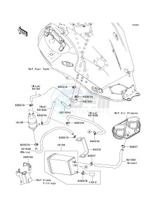 KLE 650 A [VERSYS] (9F-9F) A9F drawing FUEL EVAPORATIVE SYSTEM-- A9F- --- CA- -