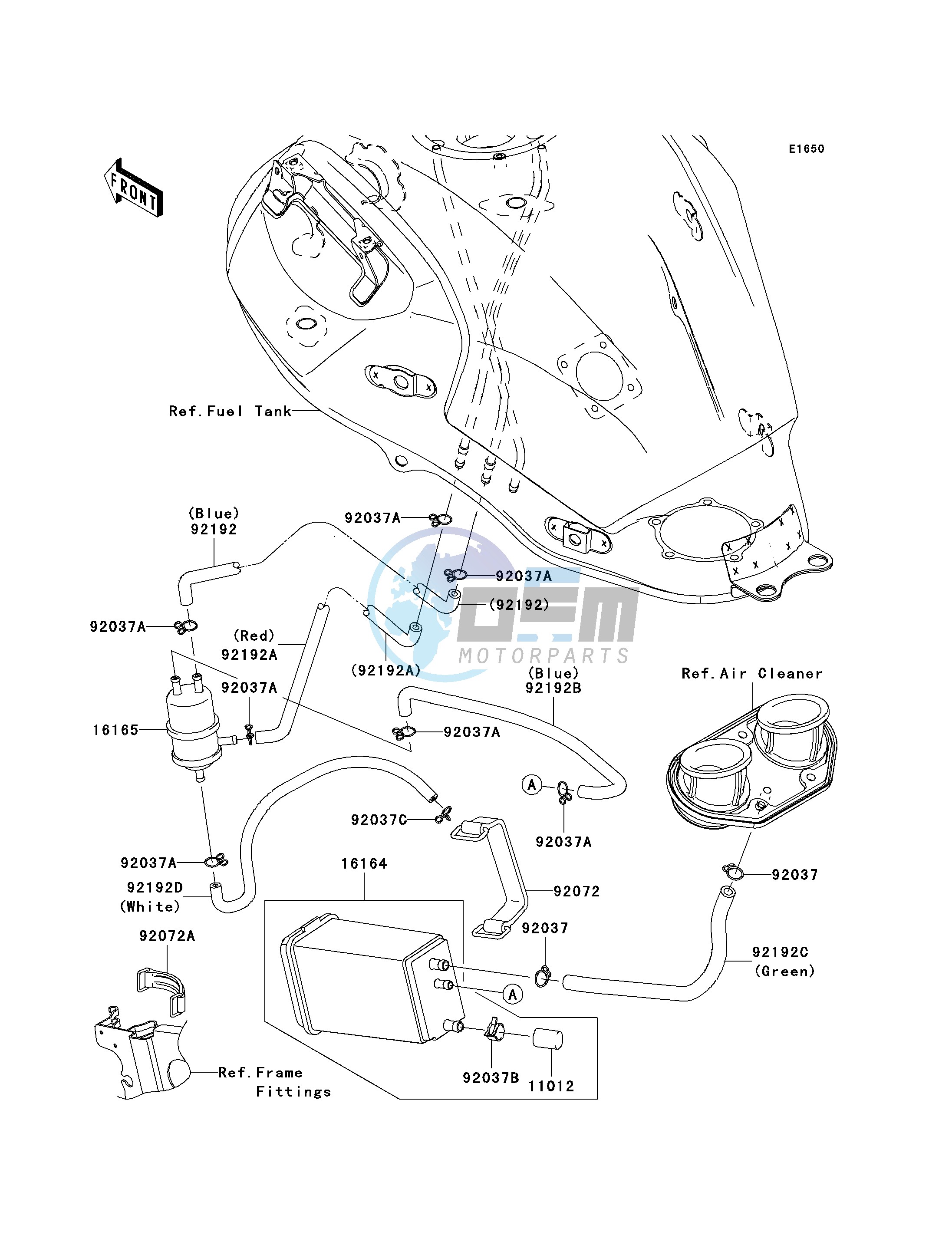 FUEL EVAPORATIVE SYSTEM-- A9F- --- CA- -