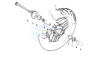 YM BREEZE 50 drawing FRONT WHEEL