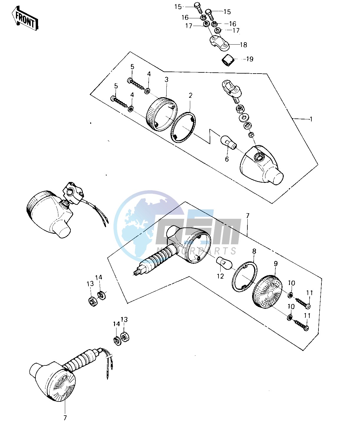 TURN SIGNALS -- 80-81 KL250-A3_A4- -