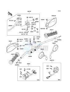 KLE500 KLE500B6F GB XX (EU ME A(FRICA) drawing Handlebar