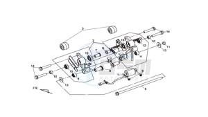 MAXSYM 400 EFI drawing MOTOR SUSPENSION