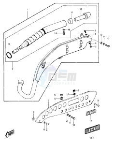 KE 100 A [KE100] (A9-A10) [KE100] drawing MUFFLER