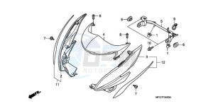 CB600F9 France - (F / CMF 25K) drawing COWL