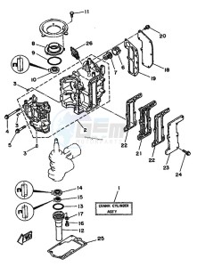 6D drawing CYLINDER--CRANKCASE