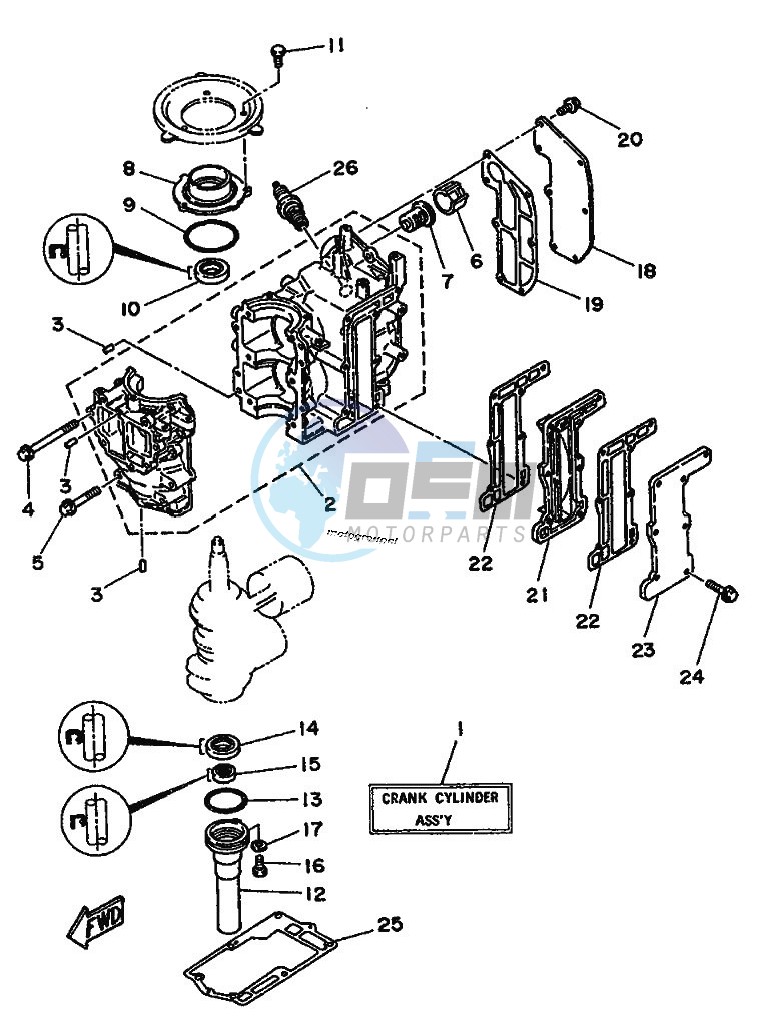 CYLINDER--CRANKCASE