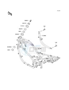 EX 500 D [NINJA 500R] (D10-D12) [NINJA 500R] drawing FRAME