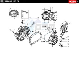 STRADA-125-EURO-4-WHITE drawing CRANKSHAFT COVERS