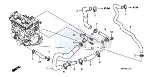 CBF1000SA Europe Direct - (ED / ABS) drawing WATER PIPE