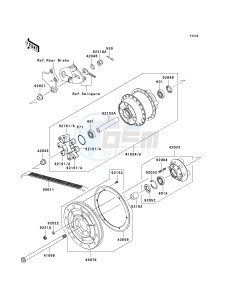 VN 900 B [VULCAN 900 CLASSIC] (6F-9F) B8F drawing REAR WHEEL_CHAIN