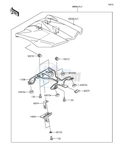 Z1000SX ZX1000LFF FR GB XX (EU ME A(FRICA) drawing Accessory(Single Seat Cover)