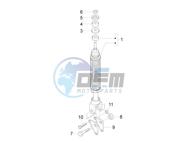 Rear suspension - Shock absorber/s