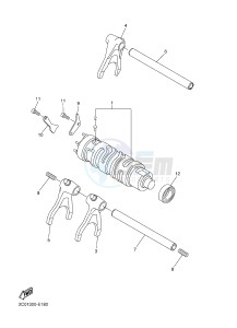 YZF-R6 600 R6 (1JSL 1JSM) drawing SHIFT CAM & FORK