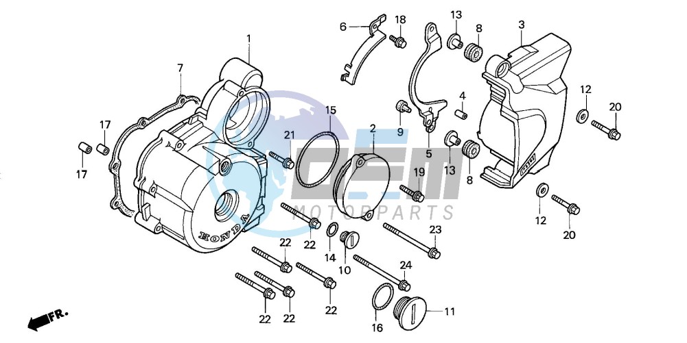 LEFT CRANKCASE COVER (2)