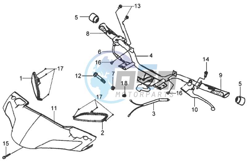 HANDLEBAR / BRAKE LEVERS / BRAKE CALIPER