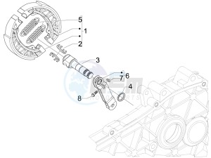 Stalker 50 Naked (UK) UK drawing Rear brake - Brake jaw