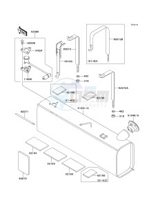 KAF 620 E [MULE 3010 4X4] (E1-E5) [MULE 3010 4X4] drawing FUEL TANK