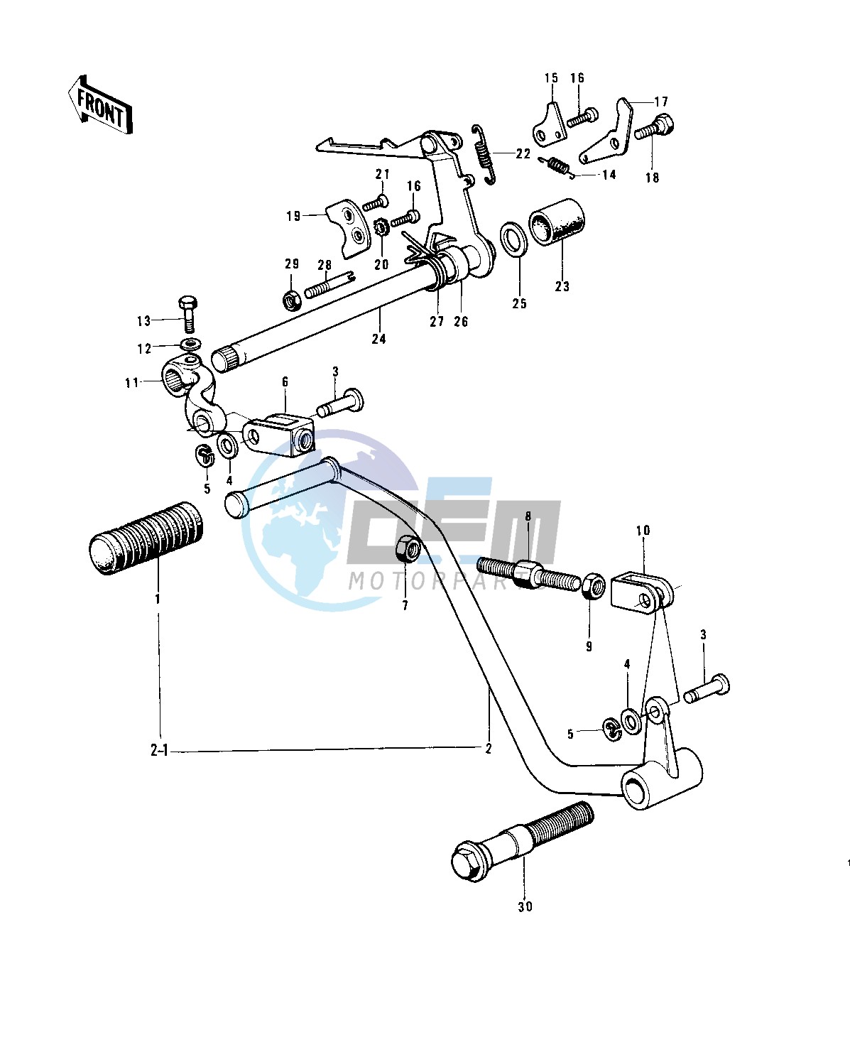 GEAR CHANGE MECHANISM -- 73-75 D_E_F & 76 A8- -