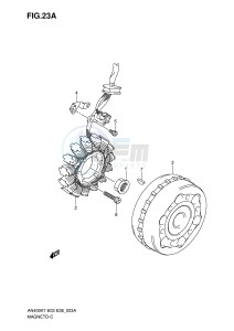 AN400 (E3-E28) Burgman drawing MAGNETO (MODEL K8 K9 L0)