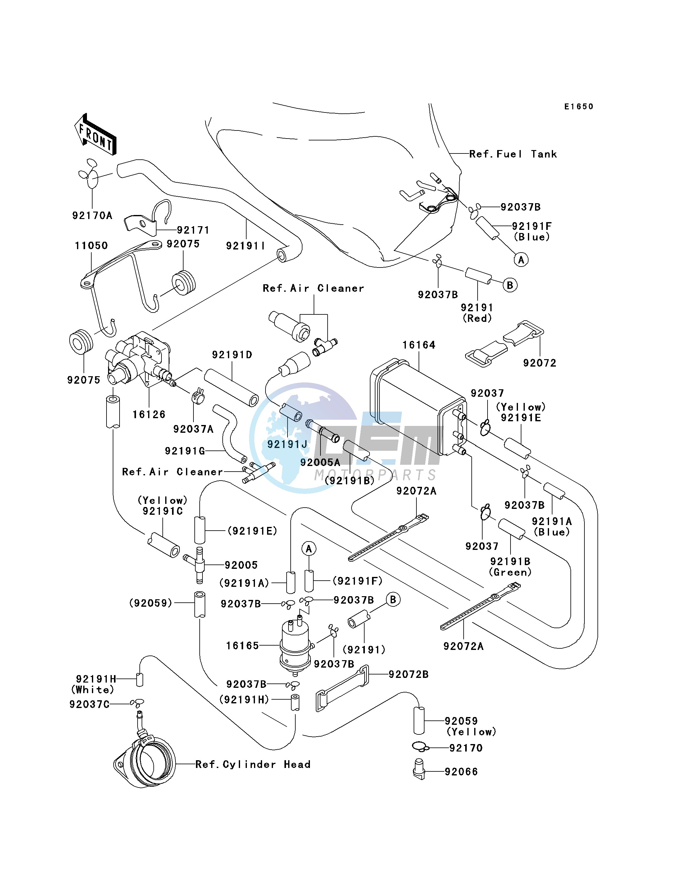 FUEL EVAPORATIVE SYSTEM -- CA- -