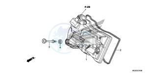 NC700DD INTEGRA E drawing CYLINDER HEAD COVER