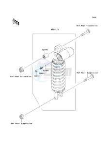 ZR 1000 A [Z1000] (A1-A3) A3 drawing SHOCK ABSORBER-- S- -