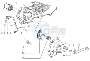 LX 50 2T drawing Starting motor-starter lever